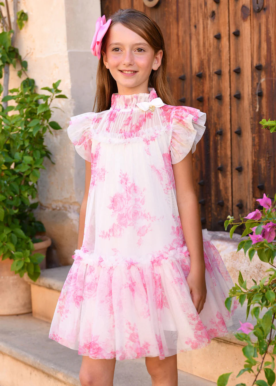 Marigold Dress in Snowdrop